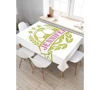 Скатерть прямоугольная из сатена JOYARTY Футбольный клуб Дженифер tc_5065_120x145