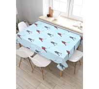 Скатерть прямоугольная из сатена JOYARTY Хоккеисты в игре tc_50551_120x145