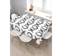 Скатерть прямоугольная из сатена JOYARTY ХОХО tc_36435_120x145