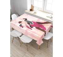 Прямоугольная скатерть из сатена JoyArty Танго на балконе tc_7671_120x145