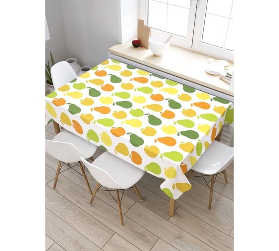 Скатерть прямоугольная из сатена JOYARTY Фруктовое настроение tc_47767_120x145 1