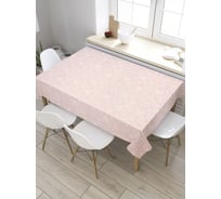 Скатерть прямоугольная из сатена JOYARTY Цветочные линии tc_35540_120x145