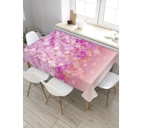 Скатерть прямоугольная из сатена JOYARTY Цветочный дождь tc_35533_120x145