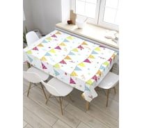 Скатерть прямоугольная из сатена JOYARTY Флажки в линию tc_34298_120x145