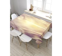 Скатерть прямоугольная из сатена JOYARTY Цветочные зонтики tc_33350_120x145