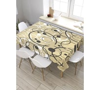 Скатерть прямоугольная из сатена JOYARTY Хаотичные круги tc_33536_120x145