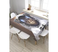 Скатерть прямоугольная из сатена JOYARTY Фото в космосе tc_33497_120x145