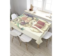 Скатерть прямоугольная из сатена JOYARTY Фентези девушка с книгой tc_32931_120x145