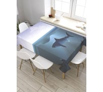 Скатерть прямоугольная из сатена JOYARTY Хищные обитатели tc_32630_120x145