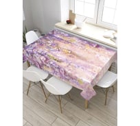 Скатерть прямоугольная из сатена JOYARTY Цветочный занавес tc_9137_120x145