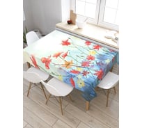Скатерть прямоугольная из сатена JOYARTY Цветочная лесть tc_7110_120x145