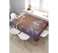 Скатерть прямоугольная из сатена JOYARTY Цветочные бусы tc_5688_120x145