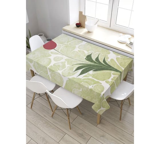 Скатерть прямоугольная из сатена JOYARTY Цветок на реке tc_8347_120x145 1