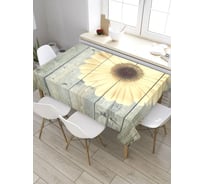 Скатерть прямоугольная из сатена JOYARTY Цветок для стены tc_8474_120x145