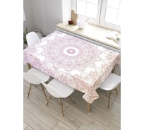 Скатерть прямоугольная из сатена JOYARTY Цветочные перья tc_8174_120x145