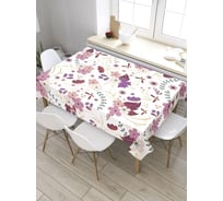 Скатерть прямоугольная из сатена JOYARTY Цветочные взрывы tc_8188_120x145