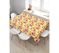 Скатерть прямоугольная из сатена JOYARTY Фруктовый сбор tc_71738_120x145