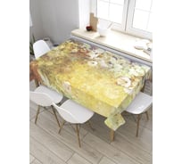 Скатерть прямоугольная из сатена JOYARTY Цветочное обличье tc_8137_120x145