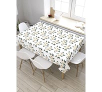 Скатерть прямоугольная из сатена JOYARTY Цветочные стихи tc_8098_120x145