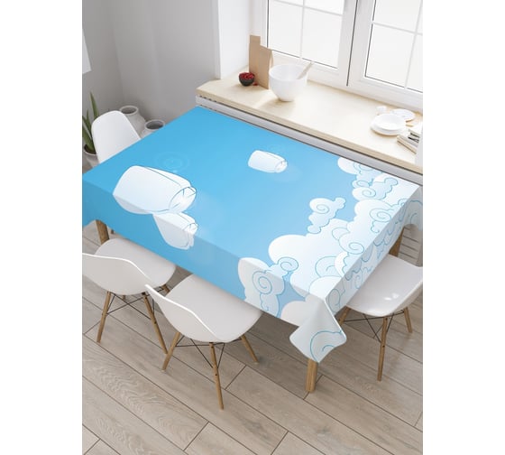 Скатерть прямоугольная из сатена JOYARTY Фруктовое небо tc_71727_120x145 1