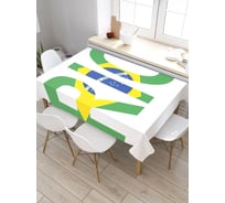 Скатерть прямоугольная из сатена JOYARTY Флаг Рио-де-Жанейро tc_7237_120x145