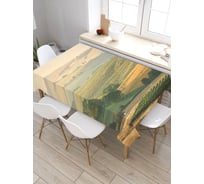 Скатерть прямоугольная из сатена JOYARTY Холмовые фермы tc_6658_120x145