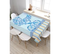 Скатерть прямоугольная из сатена JOYARTY Цветочная коляска tc_7805_120x145