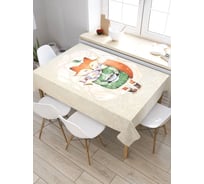 Скатерть прямоугольная из сатена JOYARTY Уютный лисенок tc_378515_120x145