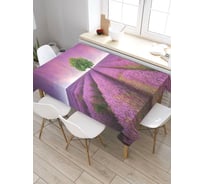 Скатерть прямоугольная из сатена JOYARTY Цветочные грядки tc_7517_120x145