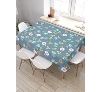 Скатерть прямоугольная из сатена JOYARTY Цветочная легкость tc_75336_120x145