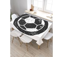 Скатерть прямоугольная из сатена JOYARTY Футболный мяч tc_5141_120x145