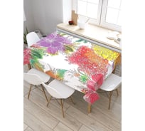 Скатерть прямоугольная из сатена JOYARTY Цветочное жилье tc_4519_120x145