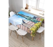 Скатерть прямоугольная из сатена JOYARTY Франкфурт площадь Рёмерберг tc_37407_120x145