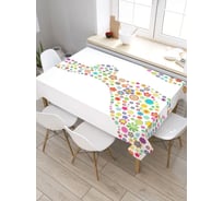 Скатерть прямоугольная из сатена JOYARTY Цветочная пасха tc_3892_120x145
