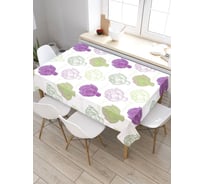 Скатерть прямоугольная из сатена JOYARTY Цветные артишоки tc_38899_120x145