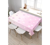 Скатерть прямоугольная из сатена JOYARTY Цветочная снежинка tc_4567_120x145