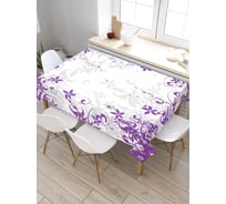 Скатерть JoyArty Цветочный узор, прямоугольная, из сатена tc_56616_120x145