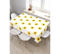 Скатерть JoyArty Цветочный узор, прямоугольная, из сатена tc_14822_120x145