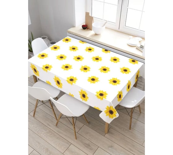 Скатерть JoyArty Цветочный узор, прямоугольная, из сатена tc_14822_120x145 1