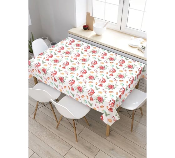 Скатерть JoyArty Цветочный чай, прямоугольная, из сатена tc_32000_120x145 1