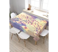 Скатерть JoyArty Цветущая ветка, прямоугольная, из сатена tc_29152_120x145