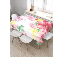 Скатерть JoyArty Цветочный уголок, прямоугольная, из сатена tc_8170_120x145