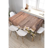 Скатерть JoyArty Цветущие материки, прямоугольная, из сатена tc_28822_120x145