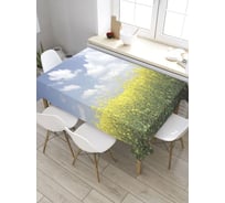 Скатерть JoyArty Цветущий рапс, прямоугольная, из сатена tc_32799_120x145