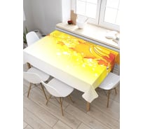 Скатерть JoyArty Цветущая тыква, прямоугольная, из сатена tc_18929_120x145