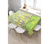 Скатерть JoyArty Цветущие сады, прямоугольная, из сатена tc_6881_120x145