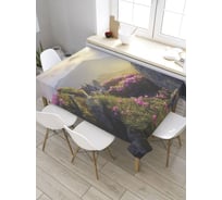 Скатерть JoyArty Цветущие склоны, прямоугольная, из сатена tc_32976_120x145