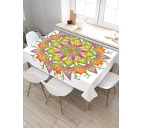 Скатерть JoyArty Цветущая мандала, прямоугольная, из сатена tc_35448_120x145