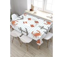 Прямоугольная скатерть из сатена JoyArty Танец крабов tc_9003_120x145