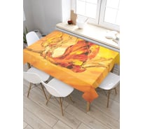 Прямоугольная скатерть из сатена JoyArty Танец в луче света tc_7337_120x145